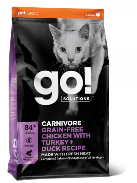 GO! Carnivore Kana, Kalkun + Part Kuivtoit Kassile ja Kassipojale 1,4kg