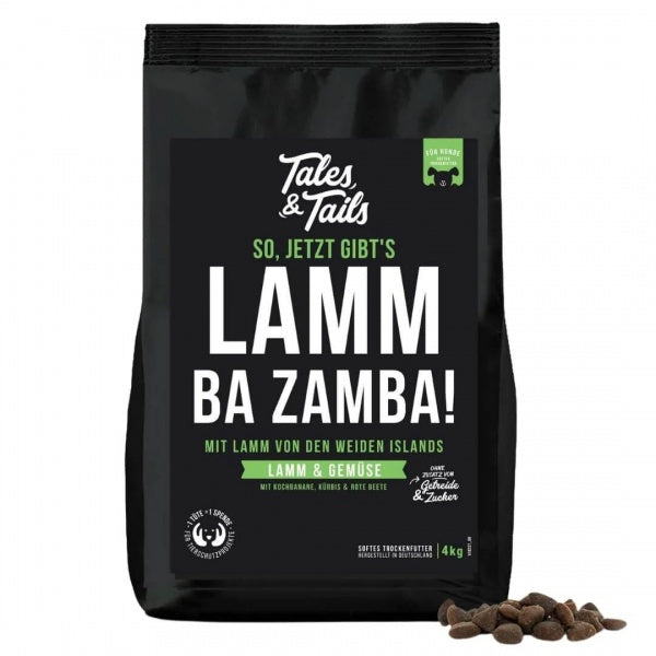 Tales and Tails Pehme Kuivtoit Täiskasvanud Koertele (75% Lambaliha) 4kg