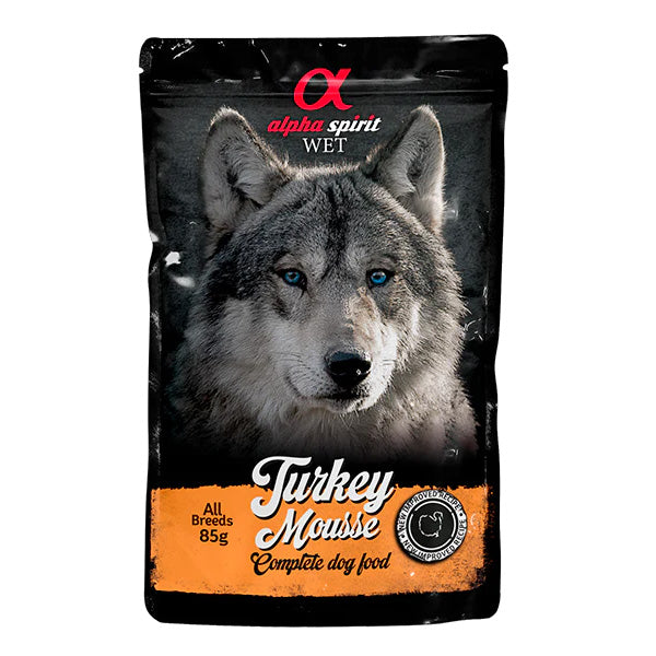 Alpha Spirit Pate Märgtoit Koerale - Kalkuniga 300g