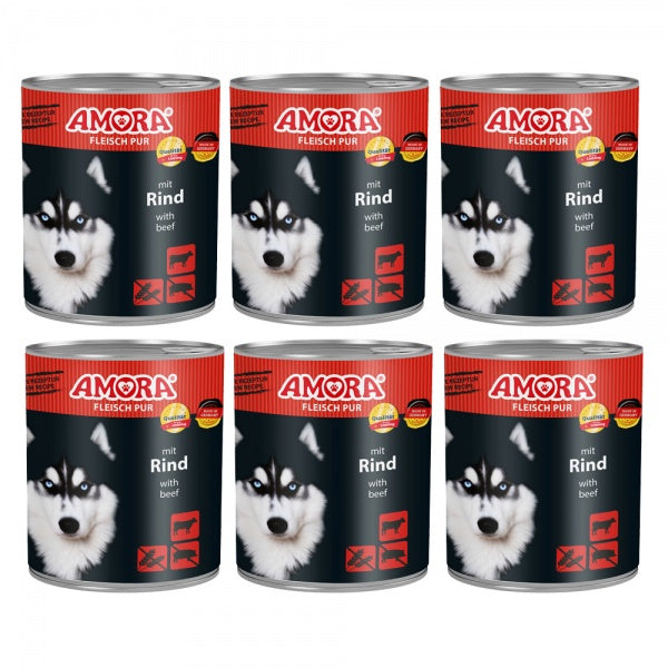 Amora Rind Koerakonserv (Veiselihaga) 800g x 6tk