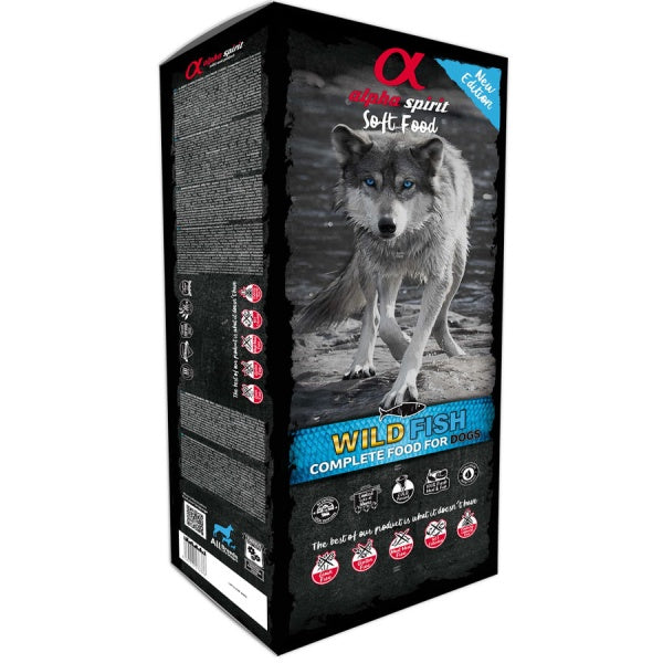 Alpha Spirit Poolmärg Wild Fish Koeratoit (Värske Kala) 9kg
