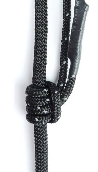 Blue Heeler Reguleeritav Jalutusrihm "Total Black" (Karabiiniga) 10mm x 260cm – pilt 3