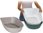 Stefanplast Sõelutav Liivakast Kassile "Furba Chic" Roheline 59x39x22cm – pilt 2