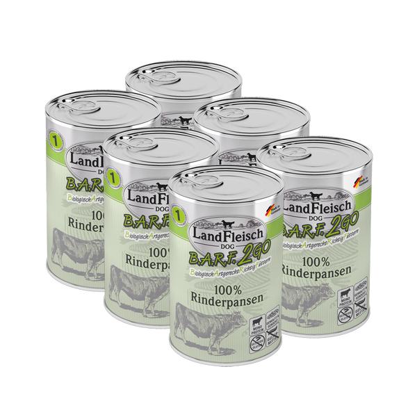Landfleisch BARF2GO Koerakonserv 100% Veise Magu (Rinderpansen) 400g x 6tk