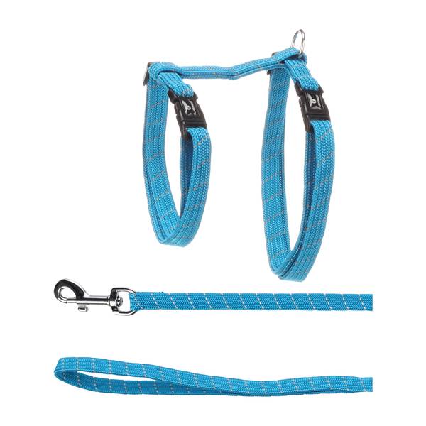Flamingo Helkuriga Traksid Kassile 22-32cm + Jalutusrihm 110cm, Sinine