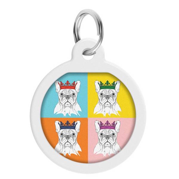 WAUDOG Smart ID Metallist Ripats QR-passiga, Prantsuse Bulldog 25mm – pilt 2