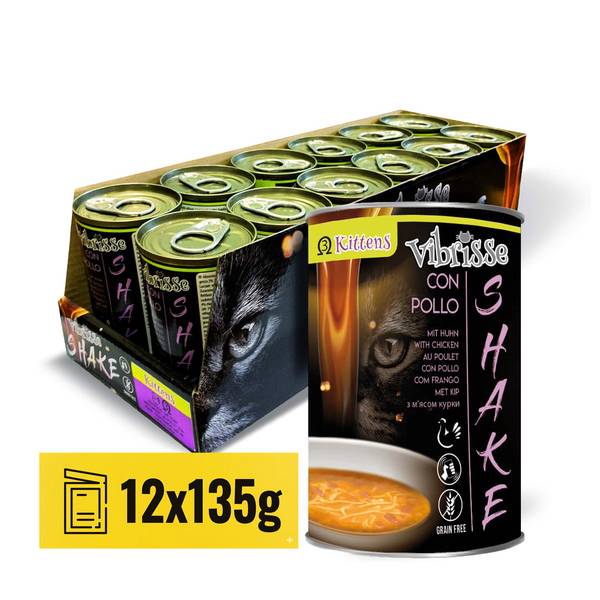 Vibrisse Shake Kana Supp Kassipojale 135g x 12tk