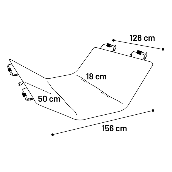 Flamingo Veekindel Auto Istmekate, Must 156x128cm – pilt 5