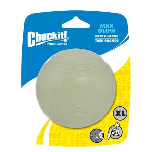 Chuckit! Mänguasi Koerale Max Glow (Helendav Pall) XL 90mm