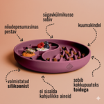 ne&no® söömist aeglustav kauss / lakkumismatt kassidele & koertele | lilac – pilt 4