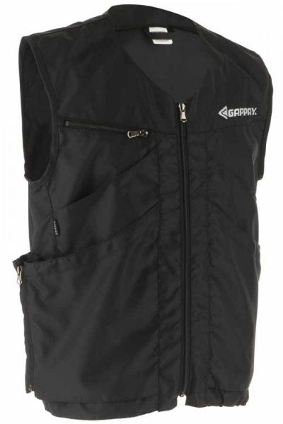 Gappay Lühike Lai Vest Must XXL