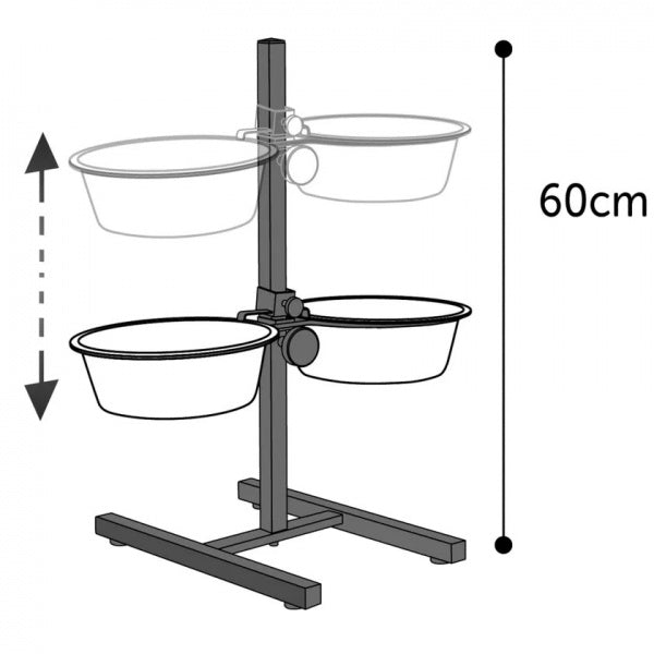 Flamingo Söögikausid Statiivil S 2x1600ml – pilt 2