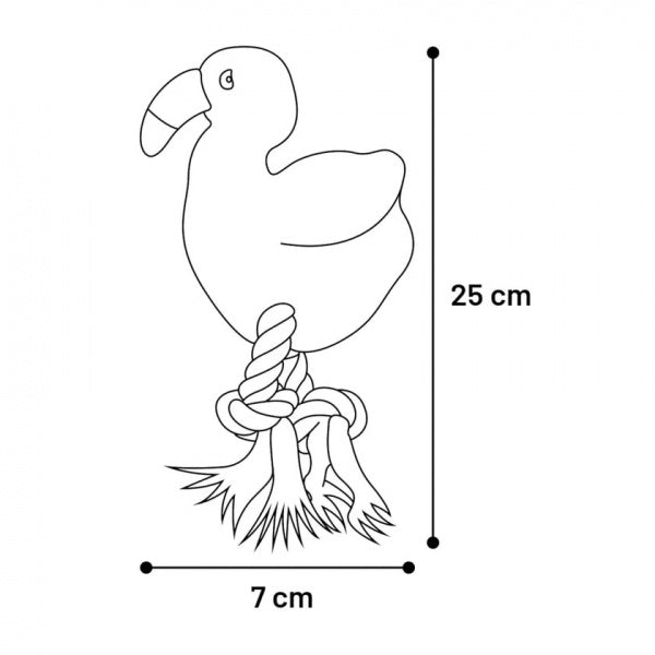 Flamingo Mänguasi Koerale Roosa Flamingo 25cm – pilt 3
