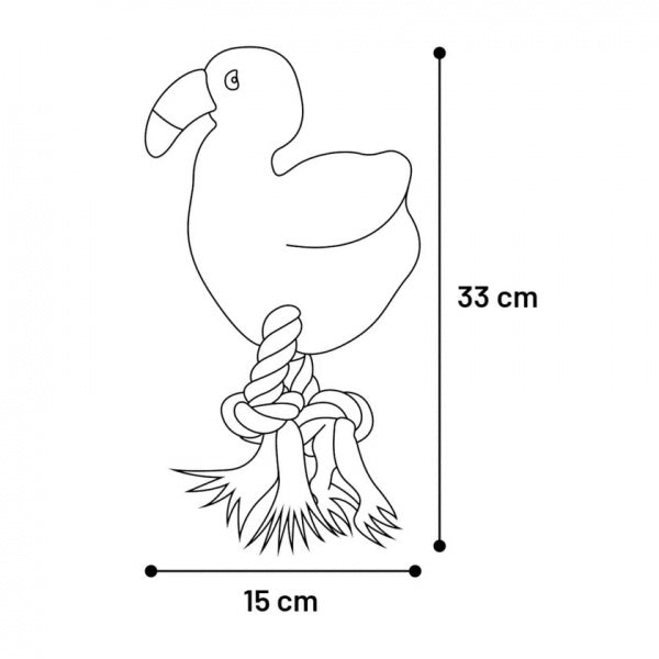 Flamingo Mänguasi Koerale Roosa Flamingo 36cm – pilt 3