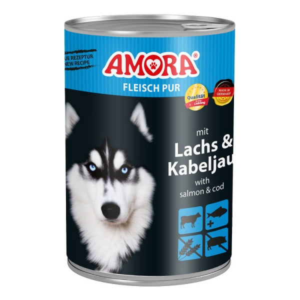 Amora Meat Pure Dog Food (Beef, Salmon and Cod) 400g