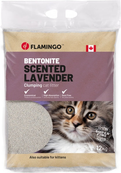 Flamingo Cat Litter Lavender Scented 12kg