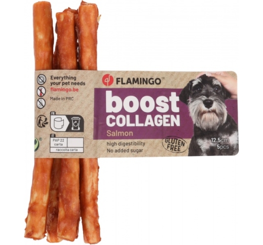 Dog Treat - Collagen and Salmon Sticks 12,5cm / 30g / ∅6mm