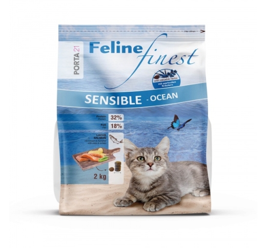 Feline Finest Sensible - Корм ​​для кошек Ocean с лососем, 2 кг