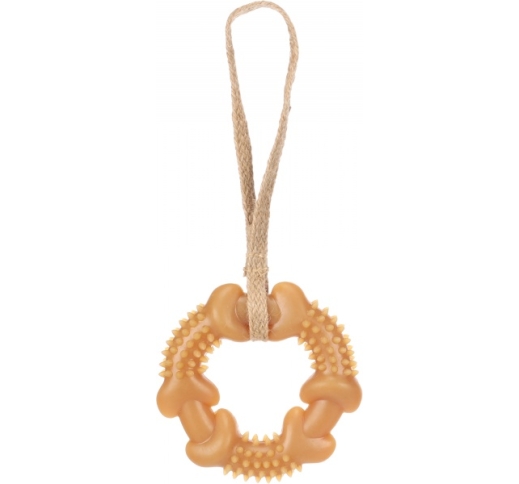 Flamingo Dog Toy Rubber Ring 25.5x11.8x2.8cm