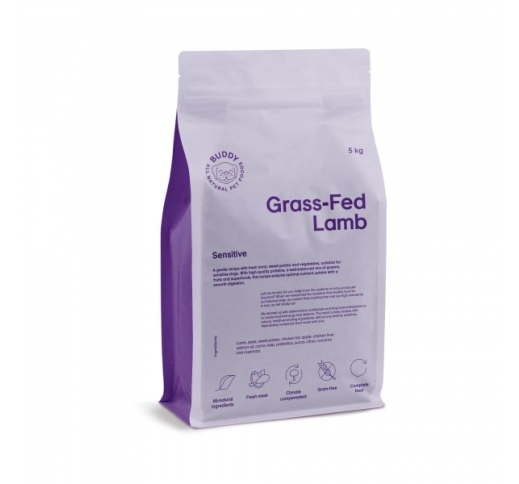 Buddy Grass-Fed Lamb - Lambaga Kuivtoit Täiskasvanud Koerale 2kg