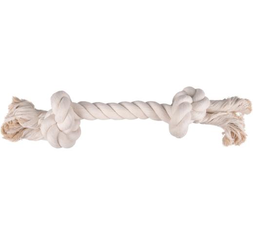 Flamingo Dog Toy Cotton Rope with 2 Knots 32cm