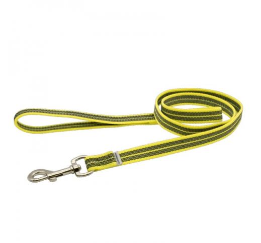 HS Sprenger Rubber Leash Yellow 120cm x 19mm