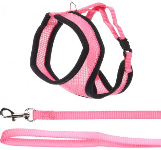 Flamingo Harness For Cats with Leash, Pink 37cm / 43-55cm