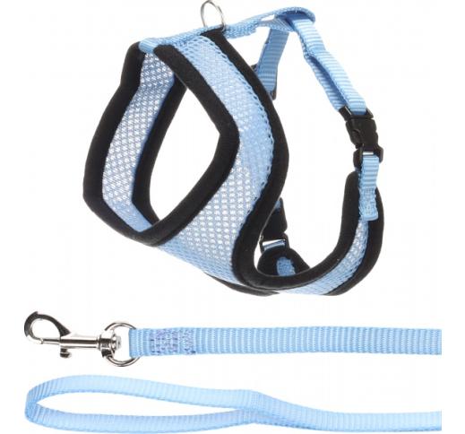 Flamingo Harness For Kittens with Leash, Blue 28cm / 32-41cm