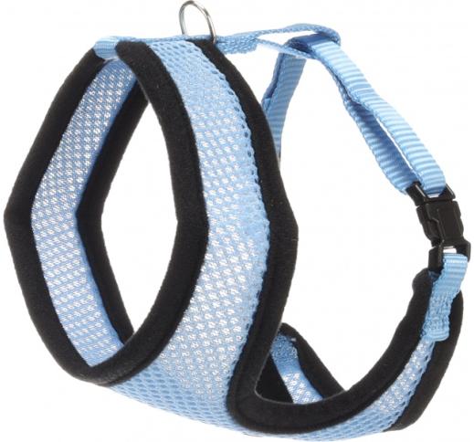 Flamingo Harness For Cats with Leash, Blue 37cm / 43-55cm