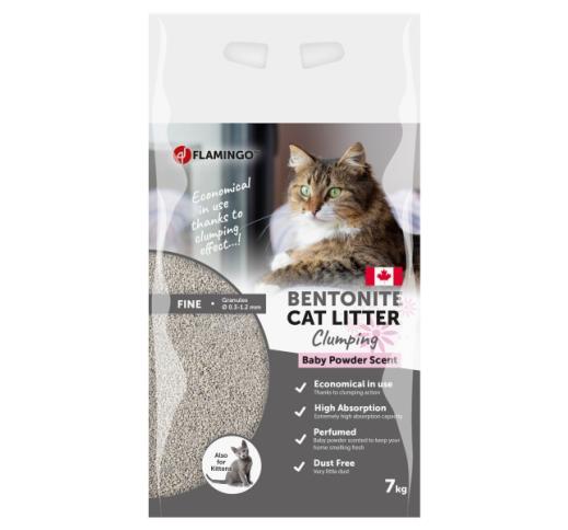 Flamingo Cat Litter Baby Powder Scented 7kg